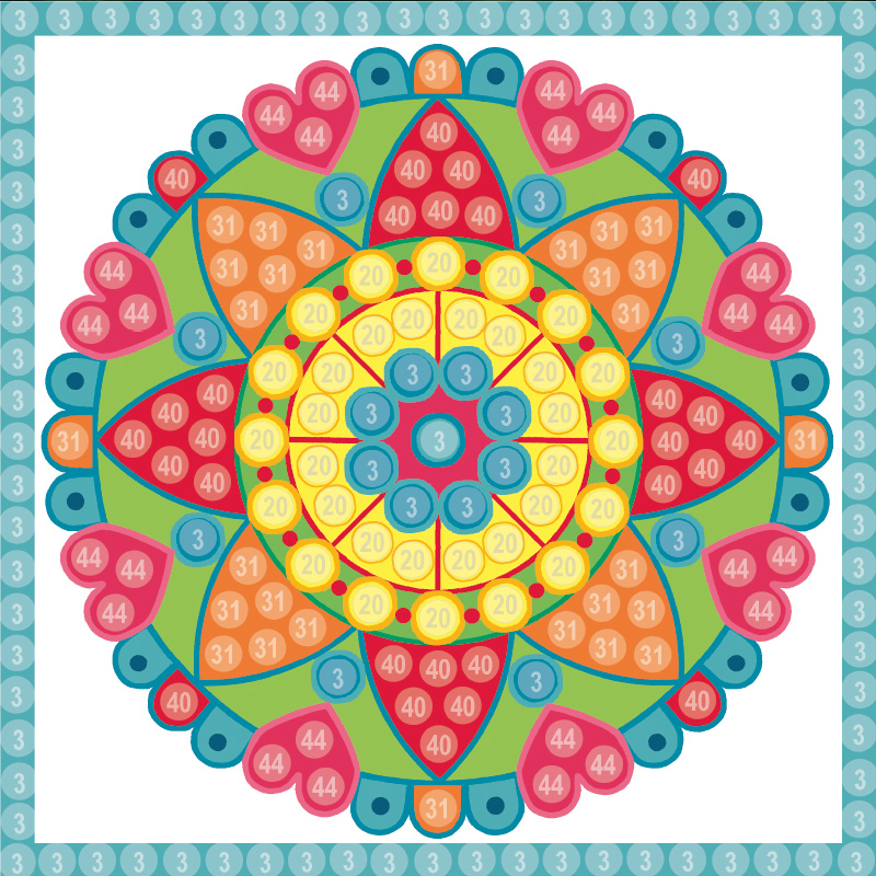 Bastelvorlage Mandala (Trendy Mosaic)